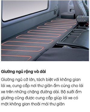 giường nằm xe tron be tong hyundai hd270